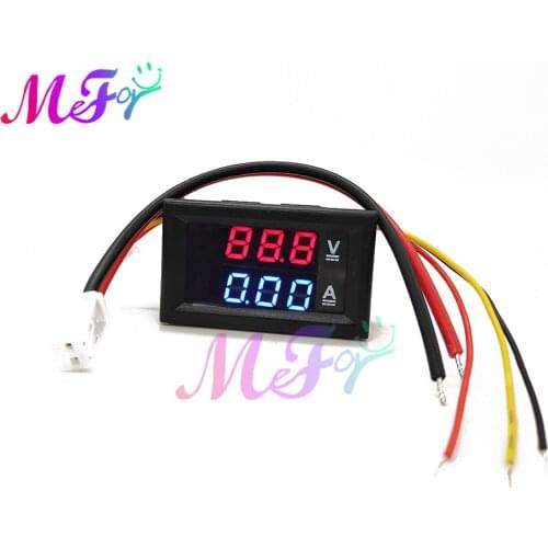 0.28 inch LED Digital Voltmeter Ammeter Car Motorcycle Voltage Current Meter Volt Detector Tester Monitor Panel Red Blue