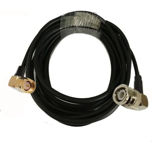 10m 5m 3m 1m RP-SMA Male RA to BNC Male Right Angle LMR195 RF Connector Coax Coaxial Cable 50ohm 15m 20m