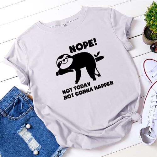100% Cotton Cute Cat Women T-Shirt Casual Loose Short Sleeve Fashion Tees Top Plus Size S-5XL W879