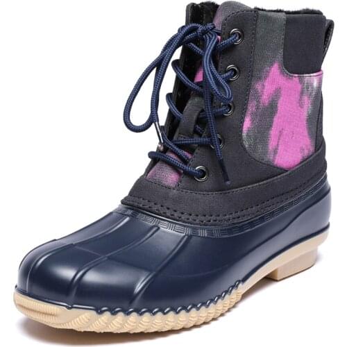 459-1196 TONGPU New Design High Quality Womens Lace-Up Duck Boots