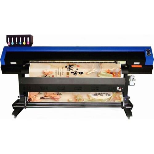 Automatic roll 1.8m DX7 printhead wallpaper fabric inkjet eco solvent printer machine