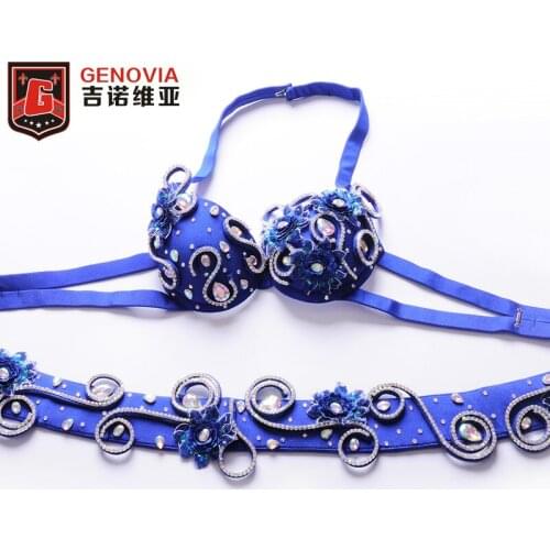 Belly Dance Costume Bra+Belt Women Belly Dance Costume Sexy Outfit Suit Bra & Belt 2 Pieces Set Carnival Bollywood