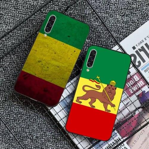 Retro ethiopia flag pattern Phone Case For Samsung galaxy S 7 8 9 10 20 edge A 6 10 20 30 50 51 52 70 note plus Cover Funda