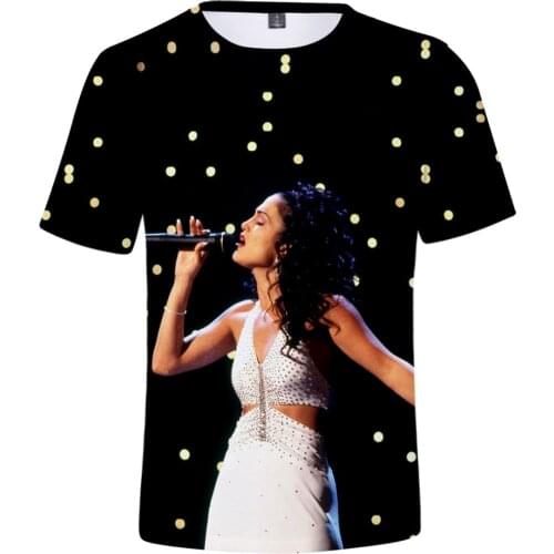 Hot Sale Singer Selena Quintanilla 3d Printed T-shirt Unisex Fashion Harajuku Casual Short Sleeve Hip-hop Popular Streetwear