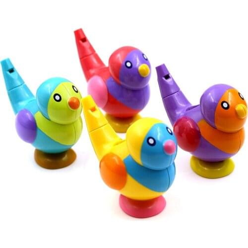 Creative Plastic Cartoon Birds Water Whistle Baby Kids Children Music Instrument Educational Toys Birthday Christmas Gifts