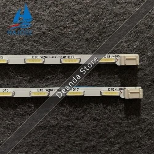 2pcs LED Backlight strip 18 lamp for LG INNOTEK 23.6 inch 24MT45D 22MA31D 24MT47D-PZ 24MT40D 24E510E V236B1-LE2-TREM11 V236BJ1