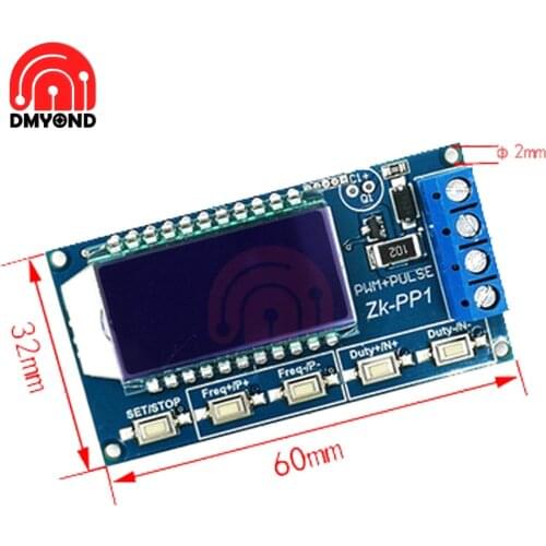 PWM Adjustable Pulse Generator Module Square Rectangular Wave 3.3V-30V Frequency Duty Cycle for LED Light Motor Solenoid Valve