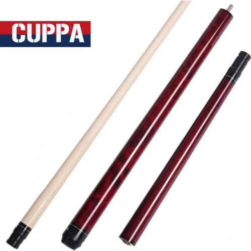 New Arrival Cuppa Brand Pool Punch & Jump Cue 13.5mm Tip Black Red Color Made In China 2017