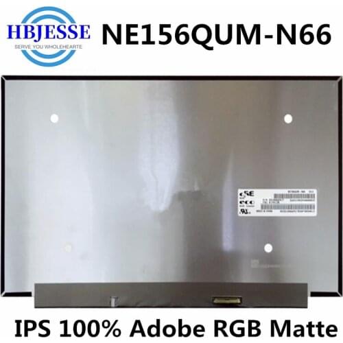 Original NE156QUM-N66 60HZ 100% Adobe RGB UHD 3840X2160 Matte LED Matrix for Laptop 15.6'' Panel Monitor LCD Screen Replacement