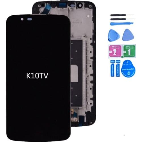 Original For LG K10 TV K10TV K430TV K410TV LCD Display with touch digitizer Assembly with frame( Not for K10 ) free shipping