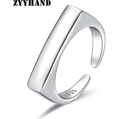 Simple Style Silver-Color Women Adjustable Ring Girl Casual Romantic Engagement Finger Jewellery Lady Wedding Jewelry