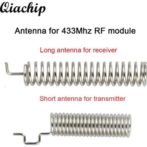 QIACHIP 433MHz Antenna RF Receiver And RF Transmitter Module 433 MHZ Smart Home Light LED Remote Control Switch Antenna DIY Kit