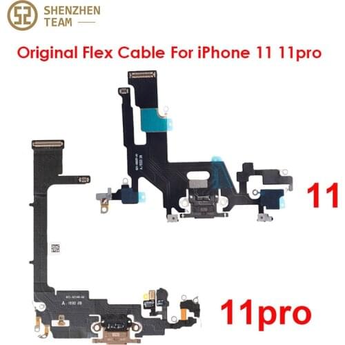 SZteam 1pcs ORIGINAL charging flex for iPhone 11 11Pro 11Pro Max charger flex original new USB Charging Charger Port Flex Cable