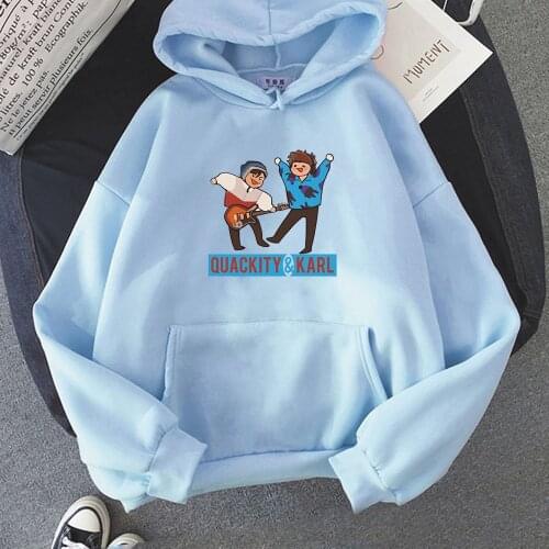 Dream Team Hoodie Japanese Streetwear Men Long Sleeve Pullovers Karl Jacob and Quackity Hoodies Anime Kawaii Graphic Sweatshirts