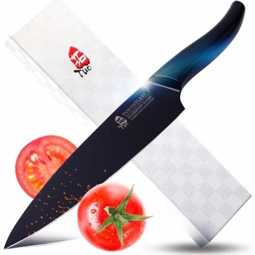 TUO Cutlery Chef knife - Japanese Ultra HC Stainless Steel Kitchen Chefs Knife - Non-slip Ergonomic Handle with Gift Box - 8