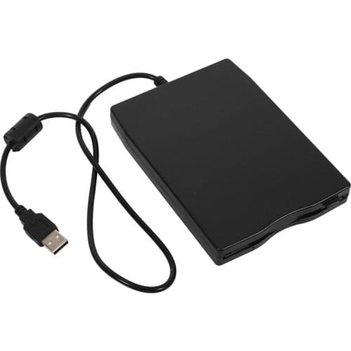 USB Floppy Drive 3.5inch USB External Floppy Disk Drive Portable 1.44 MB FDD USB Drive Plug and Play for PC Windows 10 7 8 Windo