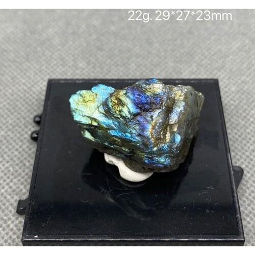 Gorgeous Natural Labradorite Slice Quartz Mineral Crystal Specimen Collectible Gift Ornaments （Take pictures in wet water