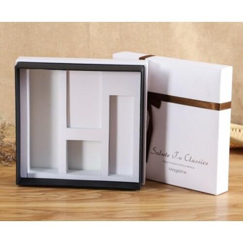 Vintage Kraft paper box, cardboard handmade soap box,white craft paper gift box,black packaging jewelry box ---XP1560