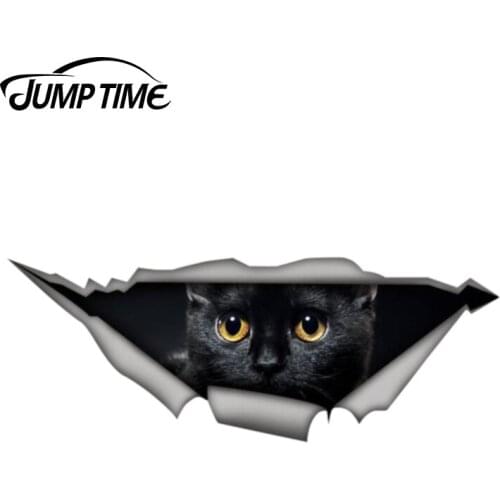 Jump Time 13cm x 4.8cm Black Cane Corso Sticker Torn Metal Bumper Decal Funny Car Stickers Window Trunk Animal 3D Car Styling