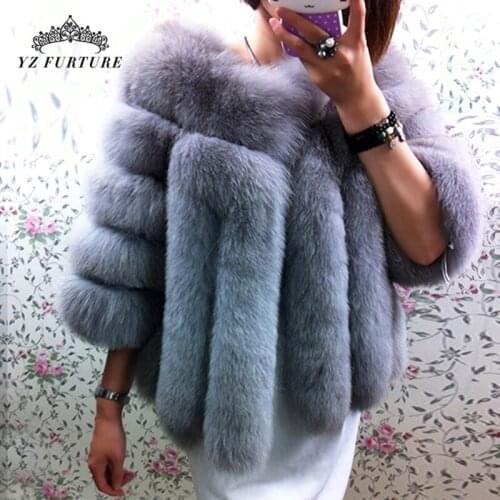2020 Winter Real Fur Coat Women Whole Skin Genuine Fur Female Natrual Fox Fur Jackets NEW Fashion Short Women Real Fur