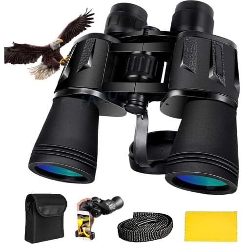 20X50 High Power Binoculars for Adults HD Waterproof Binoculars Telescope for Bird Watching Travel Hunting Football BAK4 Prism