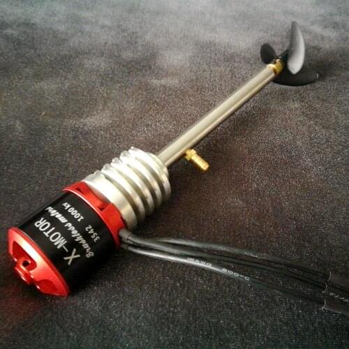3542 Brushless Motor Long Shaft Powertrain of boat 3-4S Marine Powertrain 16000RPM Drive shaft assembly Underwater Engine