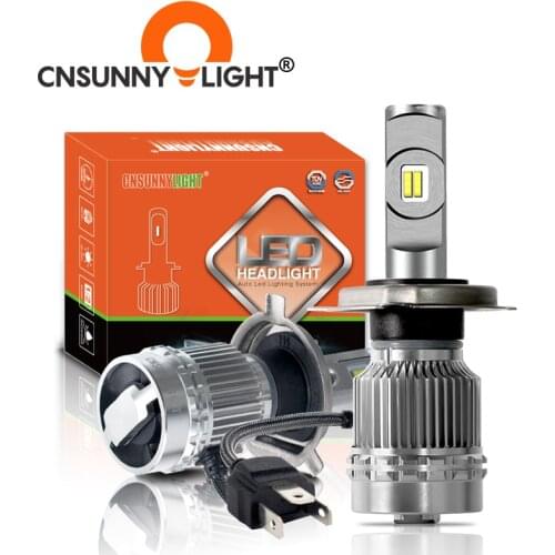 CNSUNNYLIGHT Car Headlight Bulb H4 H7 H11 LED H3 9005 HB3 9006/HB4 High/Low Beam 12000LM White Automotive Main Light luz 12V 24V