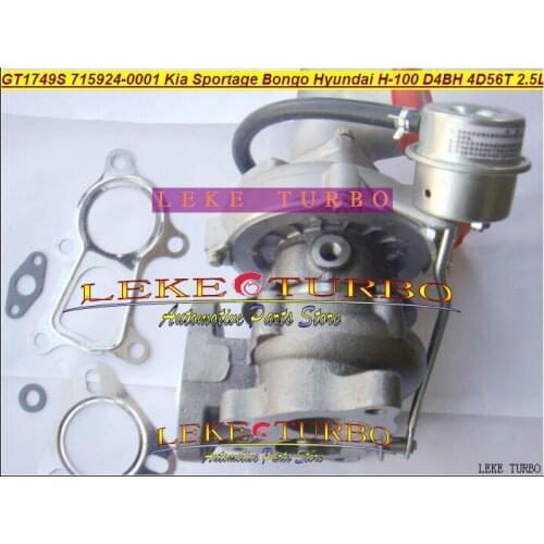 GT1749S 715924 715924-0003 715924-0004 715924-0001 Turbo For KIA Bongo Pregio For Hyundai Light Truck H-100 D4BH 4D56TCi 2.5L