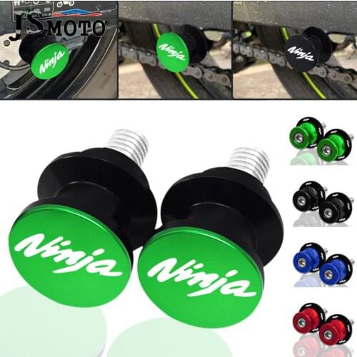 Motorcycle CNC Aluminum Swingarm Spools Rear Stand Screws Sliders Accessories For Kawasaki Ninja 400 NINJA 650 NINJA 300R EX/500