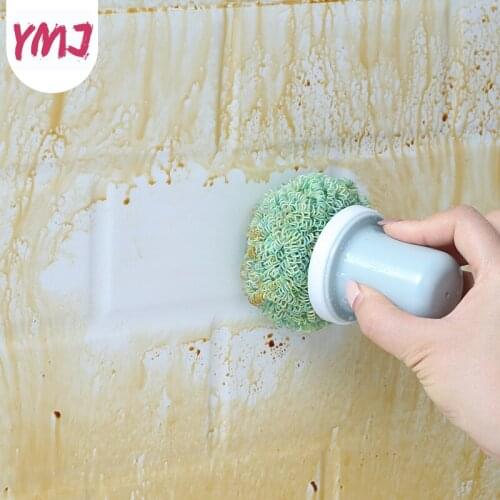 Kitchen Accessories Nano-fiber Dish Washing Brush Bowl Pot Non-invasive Wash Cleaning Ball Household Cookware Cleaner Brush