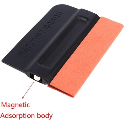 Magnetic Tint Squeegee No Scratch Suede Wrap Scraper Window Film Vinyl Wrapping Tool Car Accessories