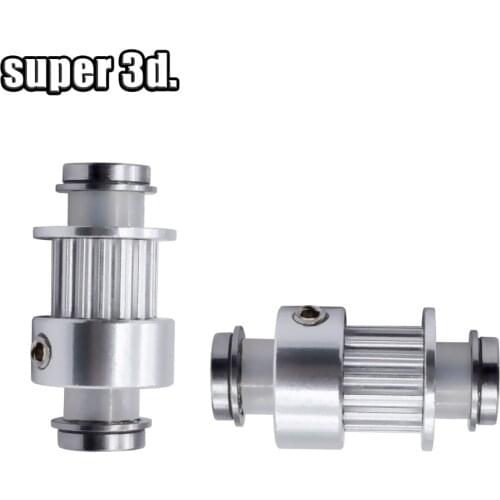 MK7/MK8 Timing Pulley Aluminum16 tooth 13*13*26mm 3D printer parts for Replicator left Y-axis synchronous wheel kit