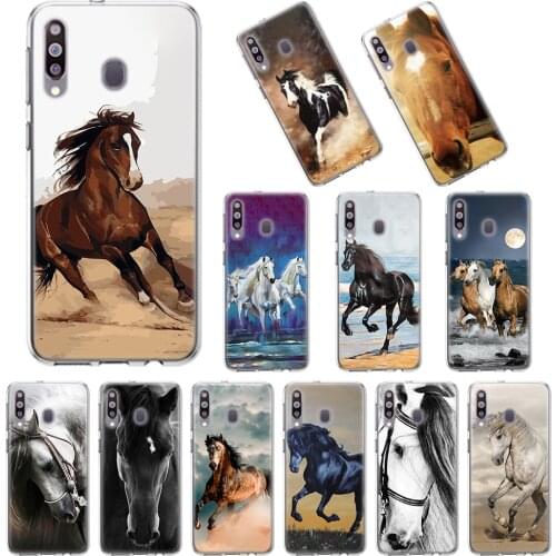 TPU Soft Cases for Samsung Galaxy A10 A10E A20E A20s A30 A40 A50 A70 A11 A41 A51 A71 A91 TPU Cover running horse