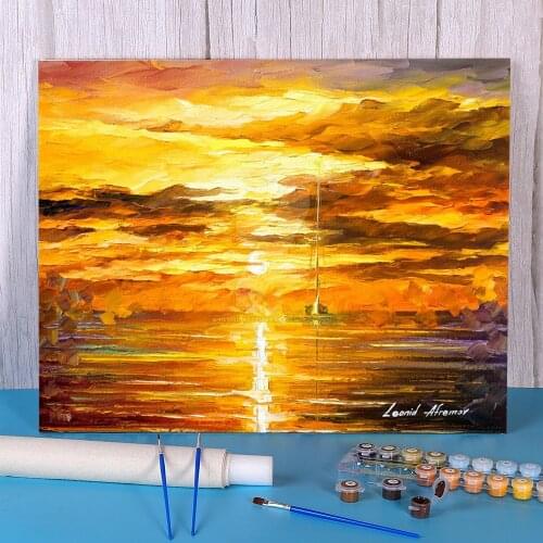Sunset Feelings Paint By Numbers Kit Acrylic Paints 40*50 Picture By Numbers Photo Home Decor Crafts For Handiwork