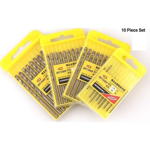 Cobalt Twist Drill Bit Set Drilling Iron Stainless Steel Special Metal Alloy Super Hard Straight Shank M35