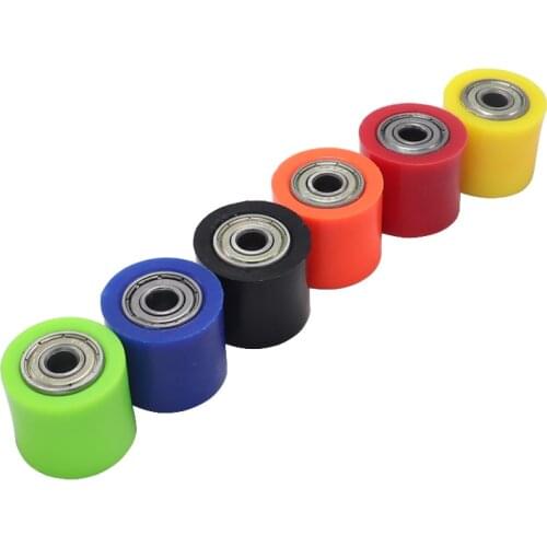 Drive Chain 8mm/10mm Pulley Roller Slider Tensioner Wheel Guide For Pit Dirt Street Bike Motorcycle CRF YZF EXC RMZ KLX