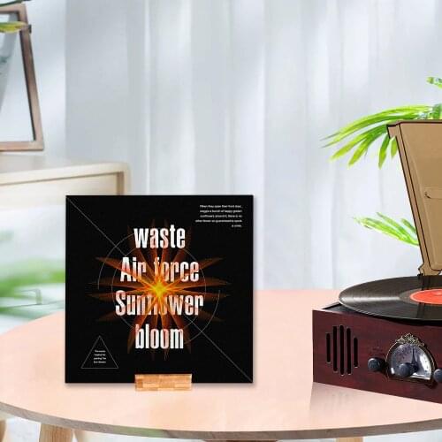 Tabletop Vinyl Record Stand Holder Vinyl Record Storage Display Stands- - Showcase Your Now Playing Album Cover