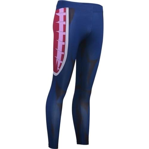 2021 Summer New Japanese Anime Printing Mens Outdoors Running Fitness Compression Trousers Breathable Quick Dry Pants Sportwear