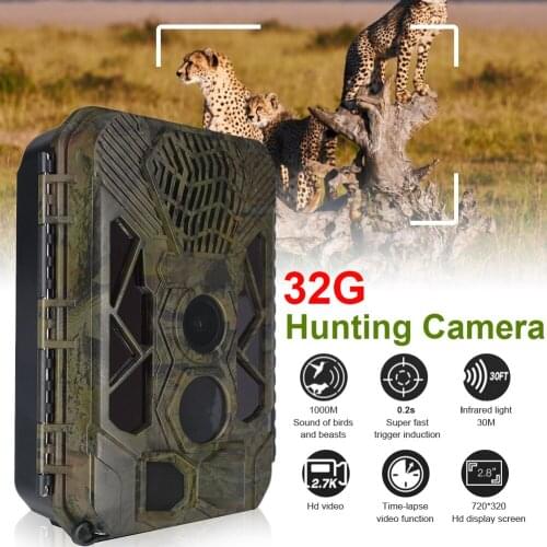 HB561 20MP Outdoor Hunting Camera HD 1080P Outdoor Trail Camera Night Vision Motion Activated Hunting Cam for Wildlife Monitorin