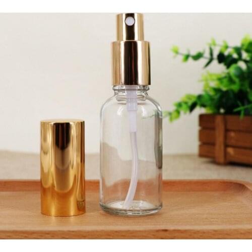 Wholesale 50ml clear glass spray bottle, clear mist sprayer bottle, perfume spray glass bottle LX1082