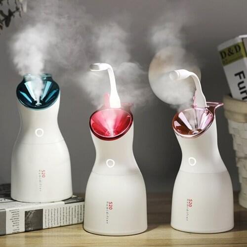 500ml 3 in 1 Night Light USB Beauty Humidifier Portable Ultrasonic Aroma Air Diffuser Purifier Atomizer diffuser difusor