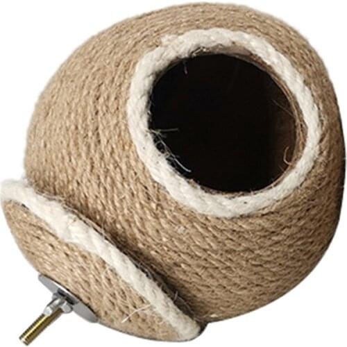 Practical Hanging Bird House Cage Toy for Pet Bird for Bird Nest Breeding Bird Nesting Box Hanging Bird House for Parrots