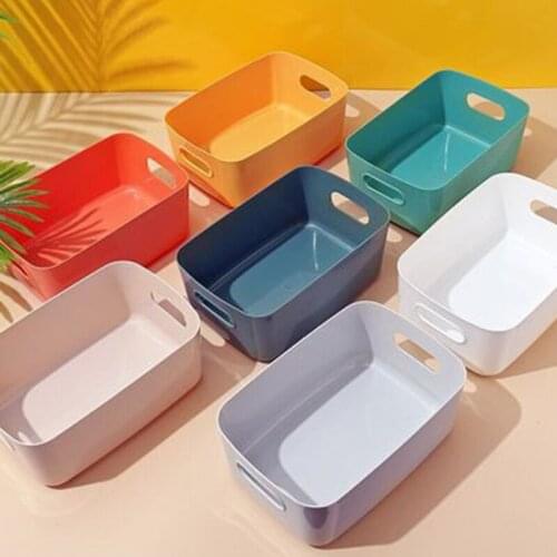 Sundry Storage Box Office Desktop Plastic Box Cosmetic Storage Basket Kitchen Storage Basket Snack Storage Box