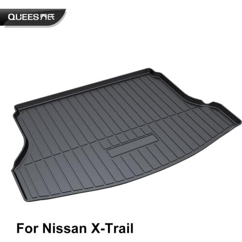 QUEES Custom Fit Cargo Liner Boot Tray Trunk Floor Mat for Nissan X-Trail Xtrail T32 2014 2015 2016 2017 2018