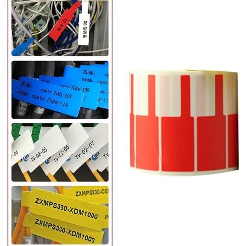 YYSD 500Pcs Self-Adhesive Cable Label Waterproof Wire Label Tear Resistant Oil-Proof Marker Cable Tag Stickers for Home