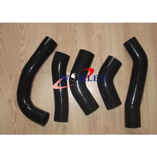 SILICONE INTERCOOLER TURBO HOSE FOR TOYOTA SUPRA MK3 MA70 BLACK