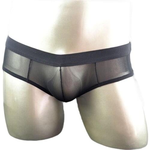 Mens Sissy Short Sheer Mesh Brief Erotic Body Shaping Under Pants Thong Underwear Sexy Lingerie