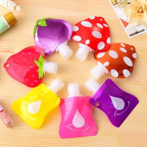 Candy Color Lotion Packaging Bottles Squeeze Travel Makeup Container Portable Random! Liquid Dispensing Bag Shampoo Storage Bag