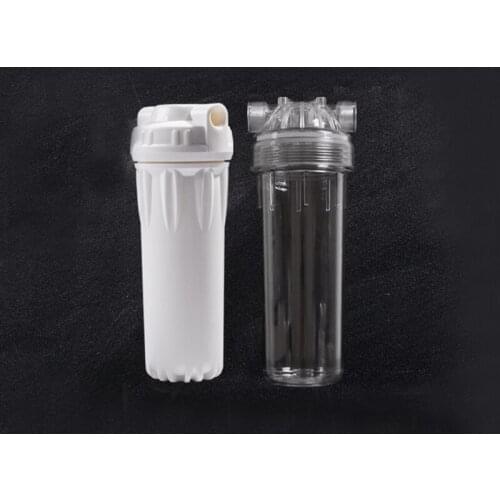 10 inches Explosion-proof Transparent Bottle Water Purifiers Accessories thicker Filter case front filters shell 2/4/6 Interface