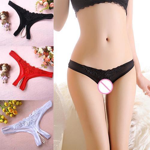 Women Sexy Lace Comfortable Thongs G-String V-String Panties Knickers Underwear Sexy Hollow Lace Stretch Thongs G-string Underwe